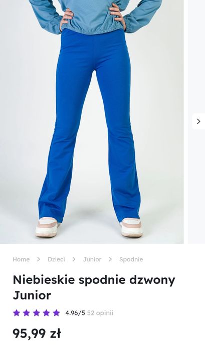 Spodnie dzwony dziewczęce 146/152 My Basic