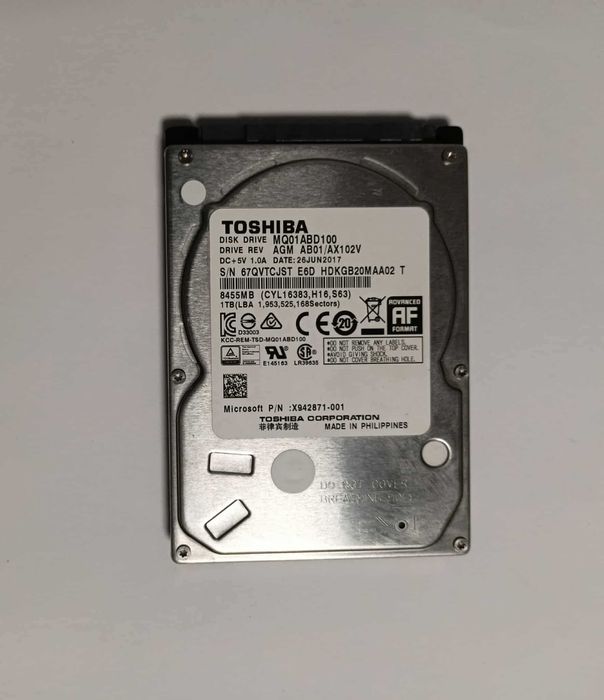 Dysk twardy HDD 1TB Toshiba do Xbox One S