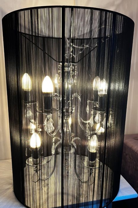 Lampa żyrandol kryształki nowoczesny design