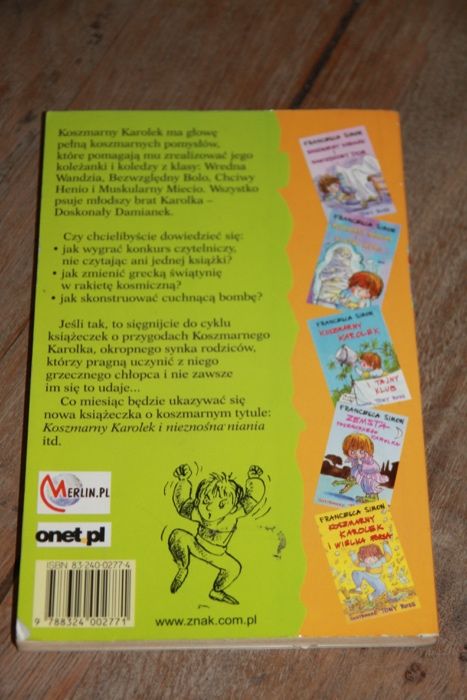 książka Koszmary Karolek i cuchnąca bomba - Francesca Simon