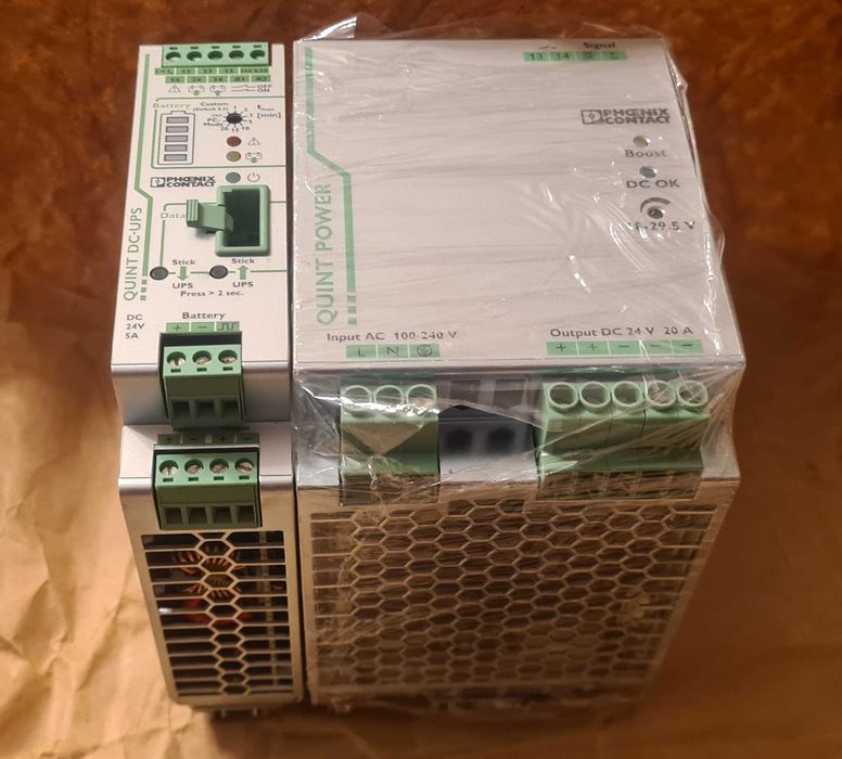 Промисловий блок живлення DC 24V (18-29,5V) 20A Phoenix Contact Quint-PS, UPS 24V ББЖ (Mean Well, Delta)