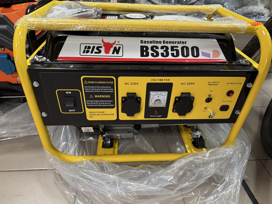 Генератори нові BISON бензин газ/бензин