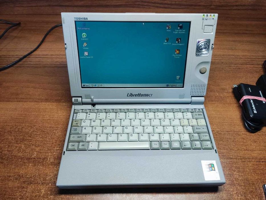 Toshiba Libretto 110CT 1998 року Windows 98