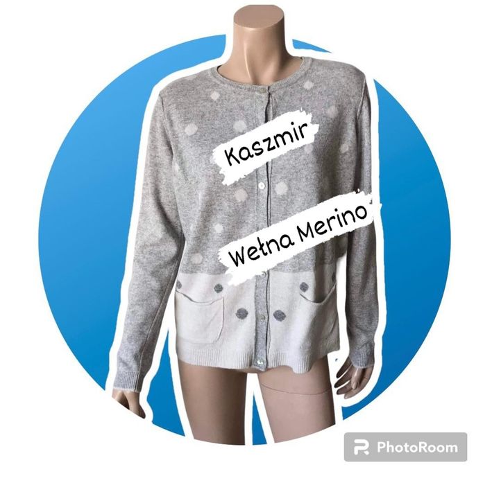 Benedetta B sweter damski M merino kaszmir
48%wełna merino 
7%kaszmir