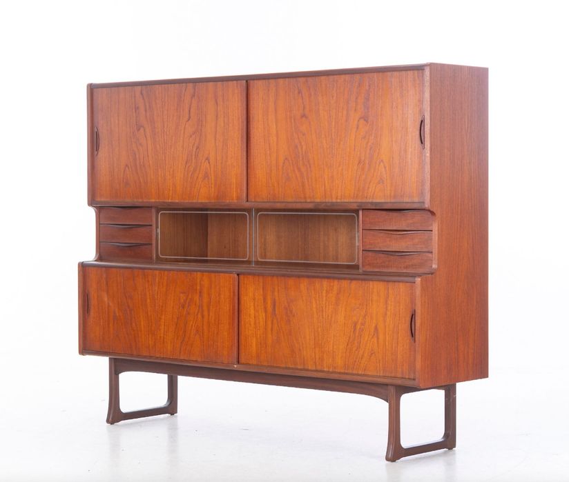 Kredens,sideboard,highboard Nyrup Møbelfabrik Dania 1960s vintage