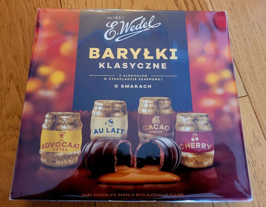 Wedel Baryłki klasyczne 200 gr. bombonierka czekoladki