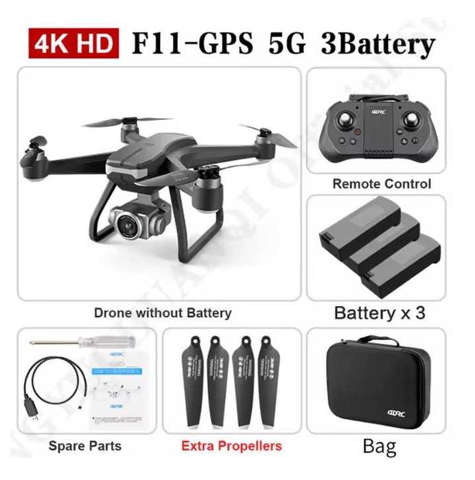Dron 4DRC F11 PRO GPS 5G WiFi FPV 3 baterie
