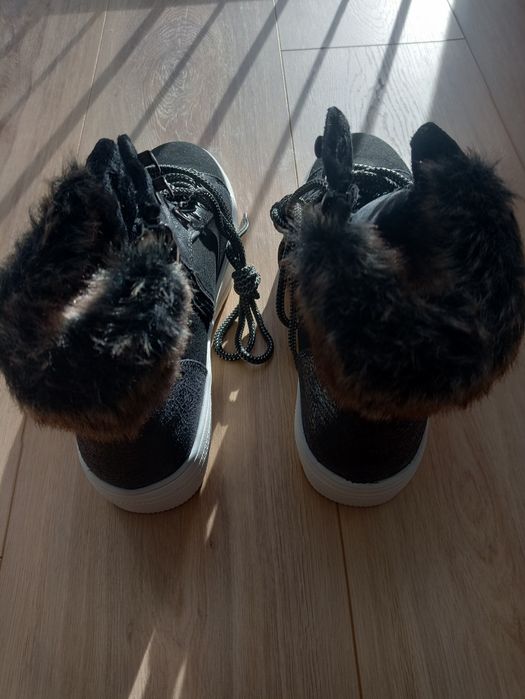 Buty damskie jesienne , czarne, rozmiar 40