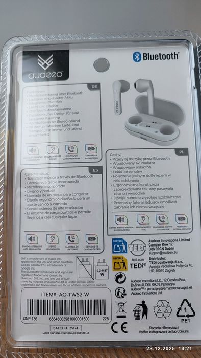 Продам наушники BLUETOOTH AUdeeo