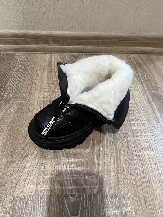 Сапожки черевики чоботи на дівчинку чорні рожеві 26 27 28 29 30 31