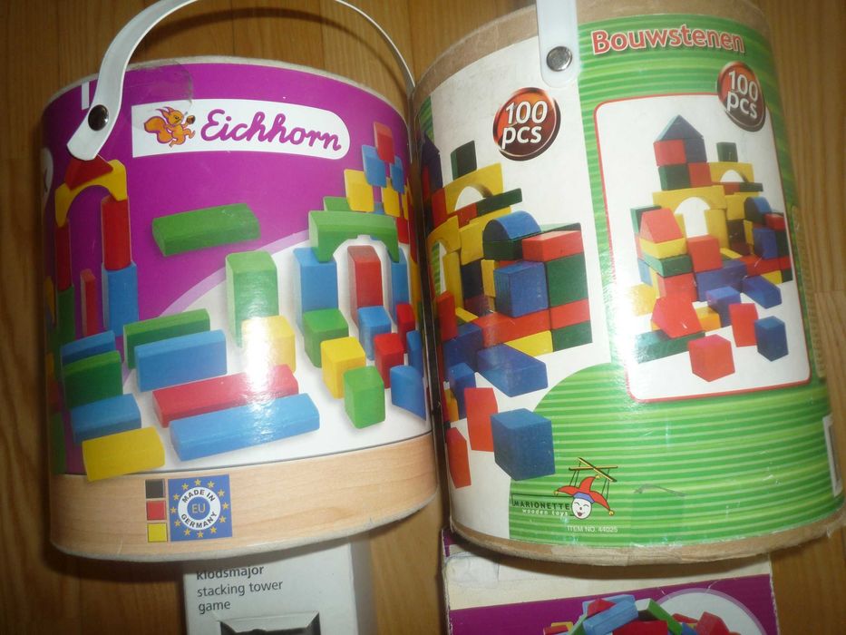 282 szt. KLOCKI DREWNIANE Eichhorn, Marionette