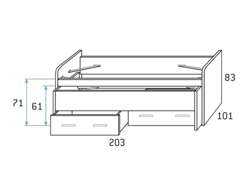 Cama ninho com gavetas 375€ Negociável