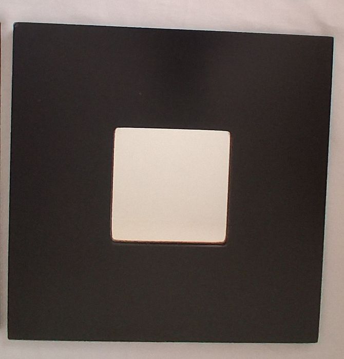 Conjunto 4 Espelhos Quadrados IKEA MALMA Pretos (26x26 cm)