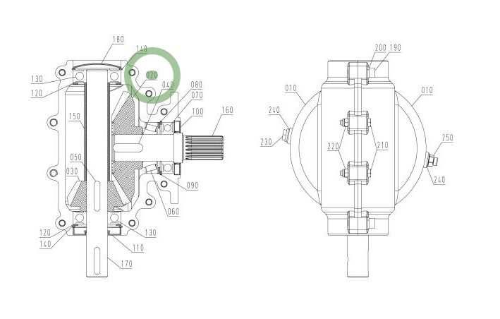 Koło Z34 skrzyni biegów przyczepy samozbierającej STRAUTMANN