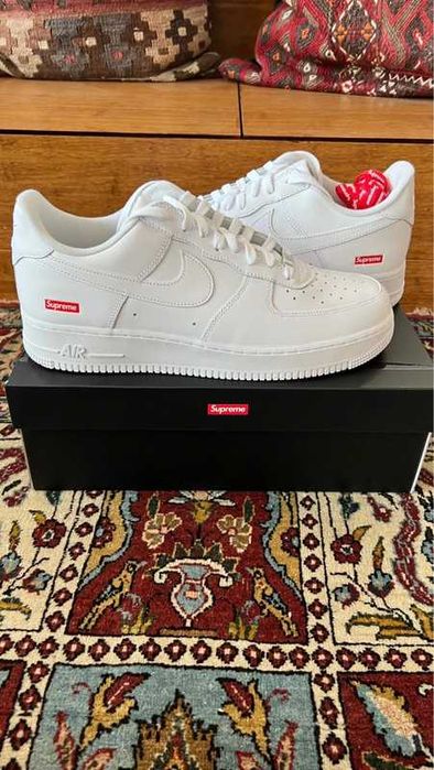 Buty sportowe Nike_Air_Force_1_Low_Supreme_White R 43