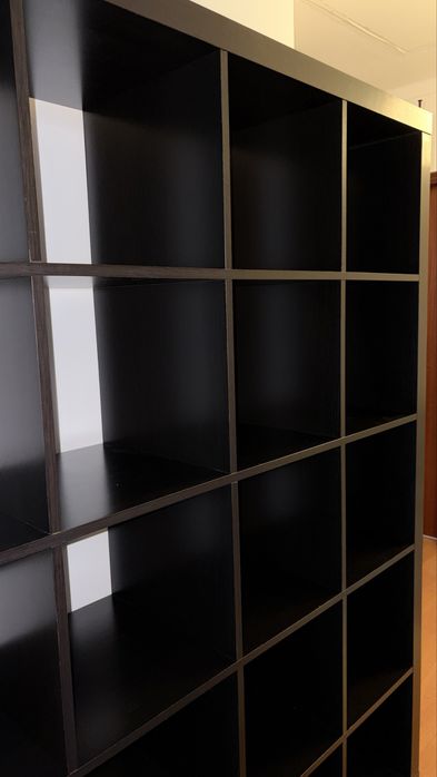 Estante KALLAX - 25 cubos - 184x184 - preto castanho
