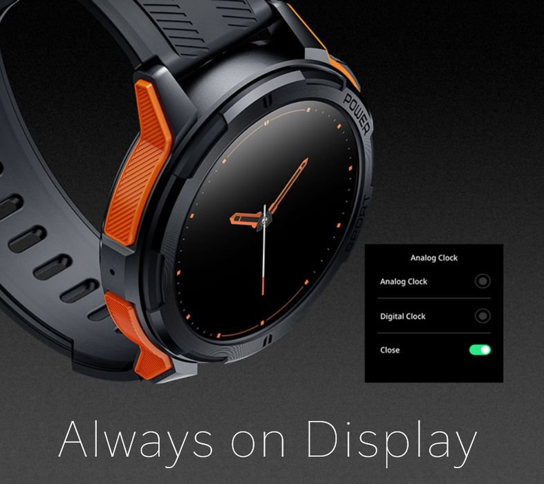 smartwatch męski rubicon rncf26-1 black