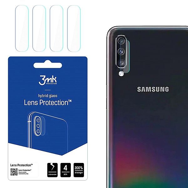 Szkło hybrydowe 3mk Protection do Samsung Galaxy A70/A70s 4 szt.