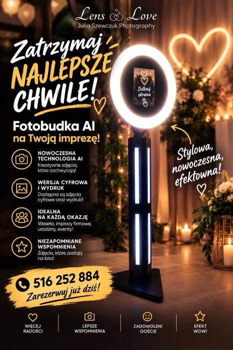 FOTOBUDKA AI – Niezwykłe zdjęcia na Twojej imprezie