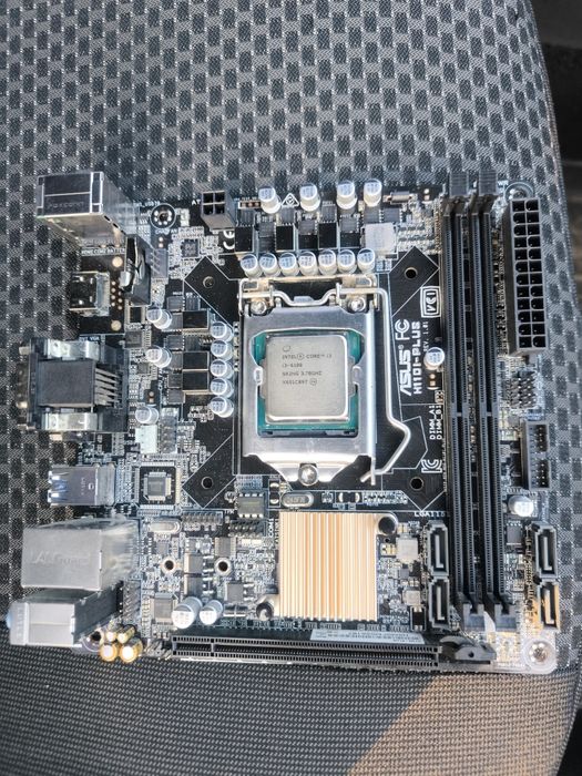 Asus h110l - plus,  не робоча , розмір 17 на 17. Процесорi3  6100