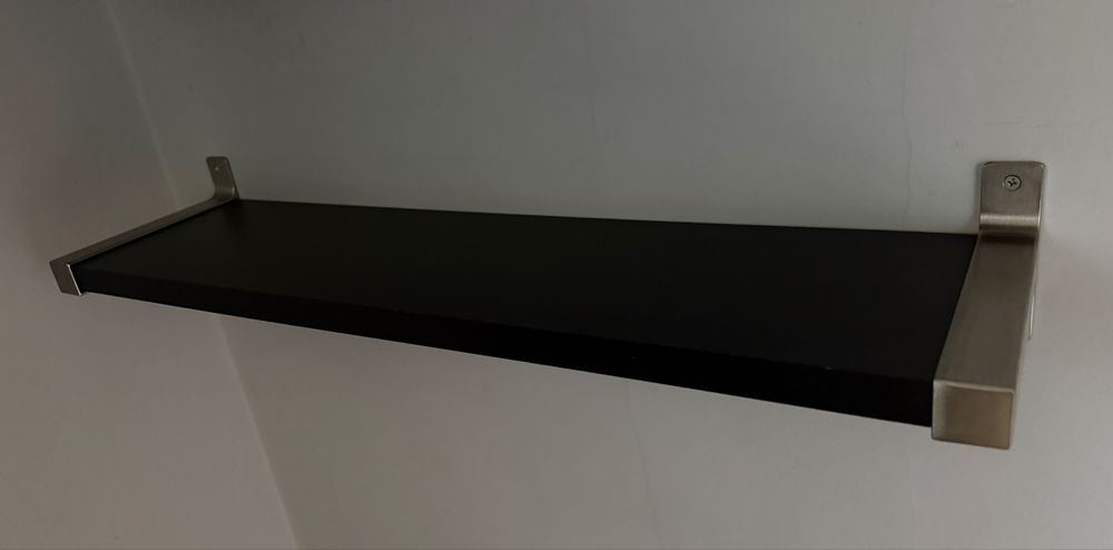 Czarne pólki IKEA 80x19 - 4 sztuki
