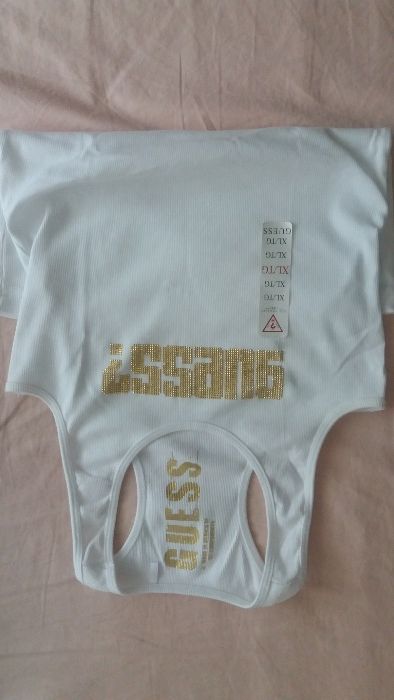t-shirt, koszulka bokserka bluzka GUESS L
