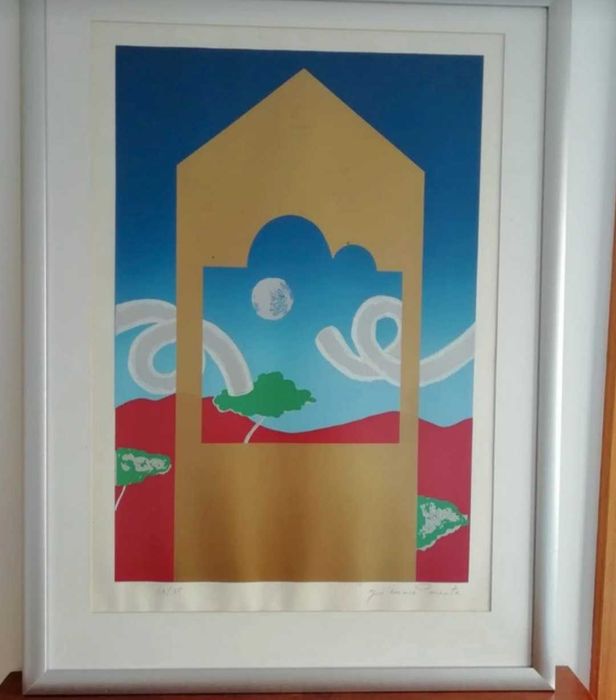 Serigrafia dos anos 70 de Guilherme Parente.
