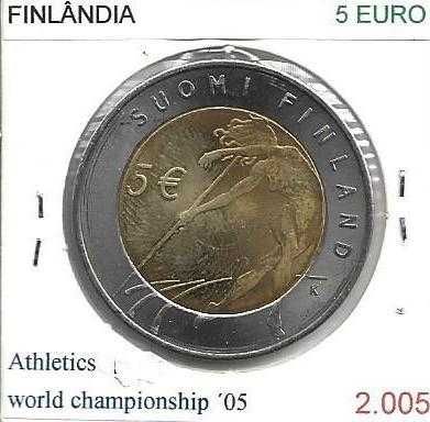 Finlândia - - - Moedas Comemorativas Bimetálicas de 5 Euros