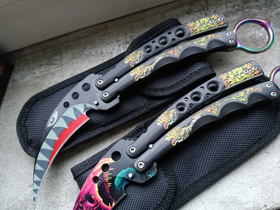 Выкидной нож из игры коготь в чехле кс го KS GP контра  крутой подарок