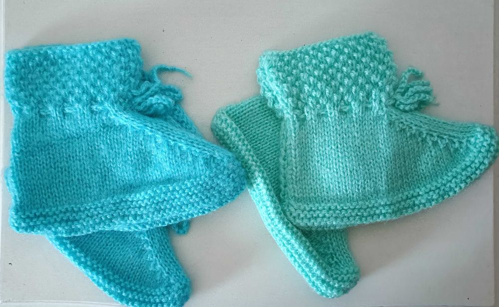 Pantufas artesanais feitas à mão em  lã