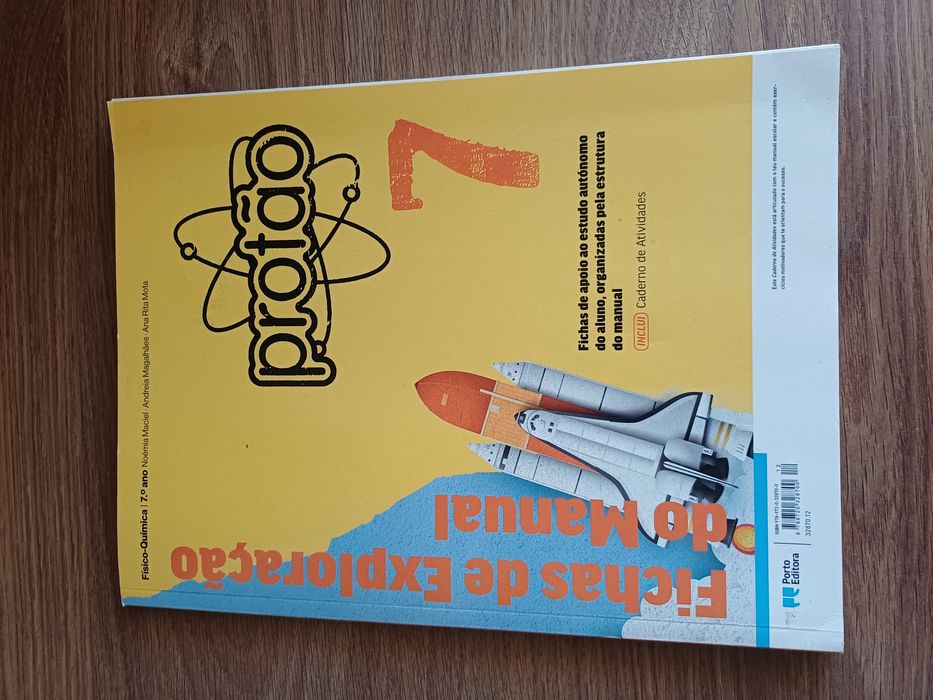 Caderno de actividade  físico-química  protão  7 ano