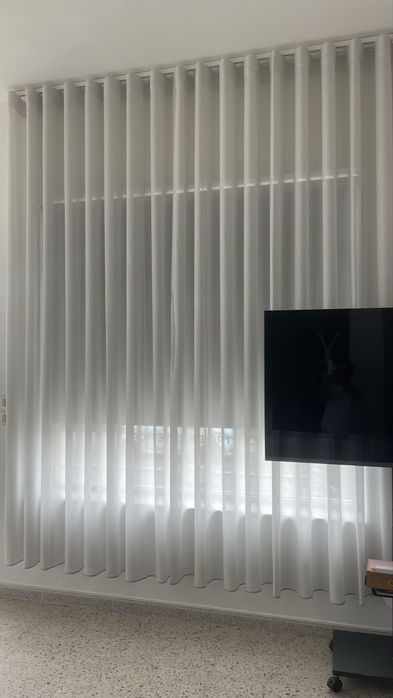 Cortinas de onda num salao de estetica