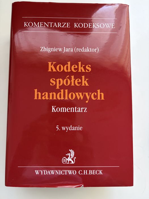 Komentarz Kodeks spółek handlowych Z. Jara 2024