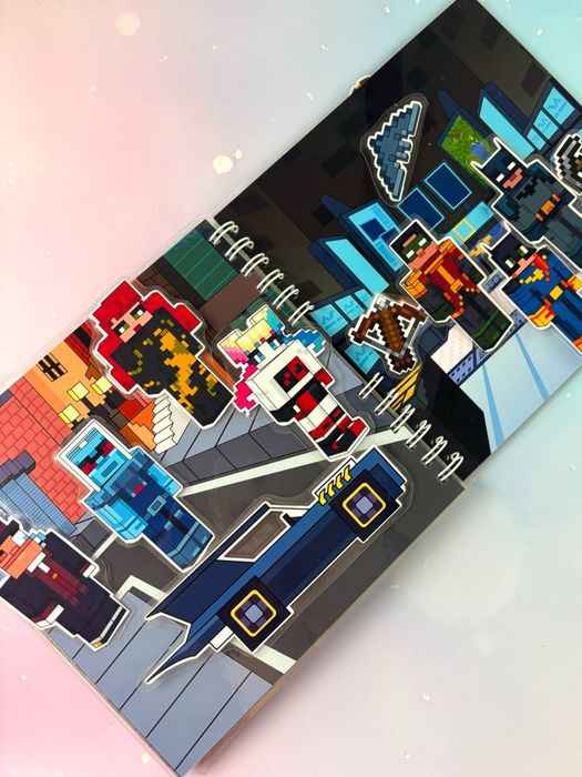 Майнкрафт на липучках ліпучках minecraft гра альбом книжка тока бока