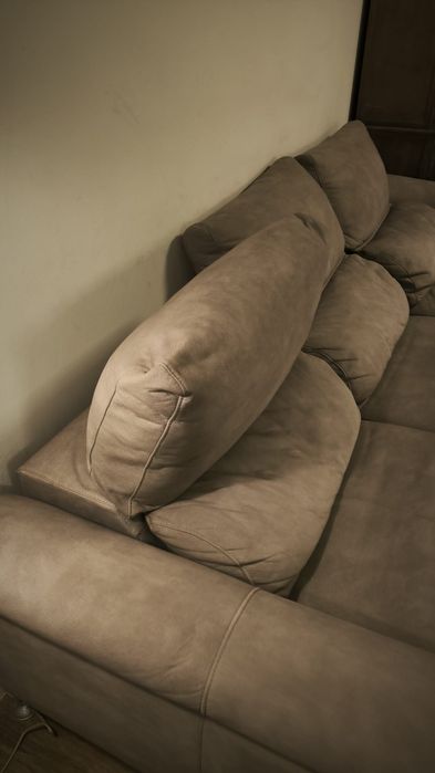 Sofá 3 lugares c/ chaise longue (2 lugares extensíveis)