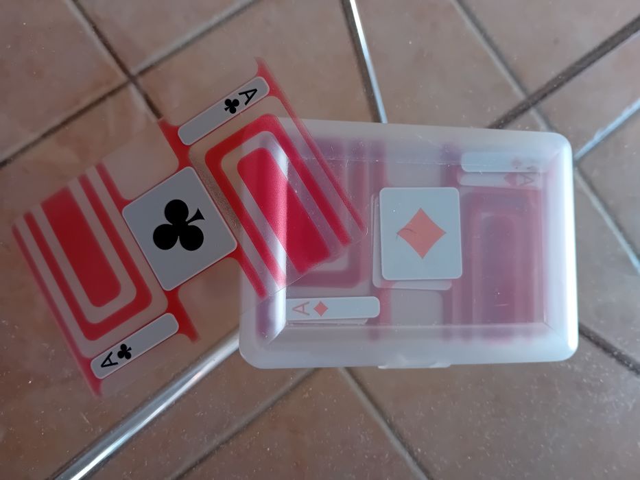 Jogo cartas de design, com caixa, loja Area.