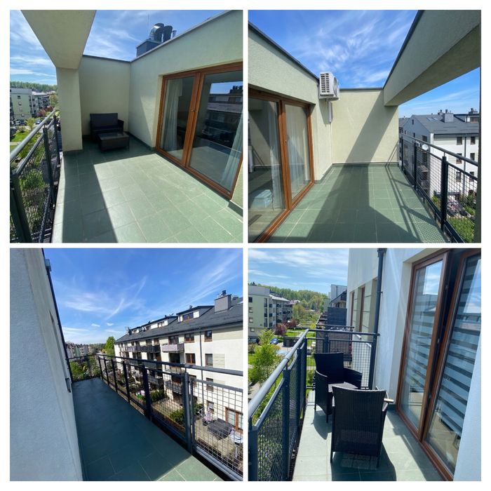 Dwupoziomowe mieszkanie z tarasem i balkonem | 62,5 m² | 3 pokoje | garaż | klimatyzacja