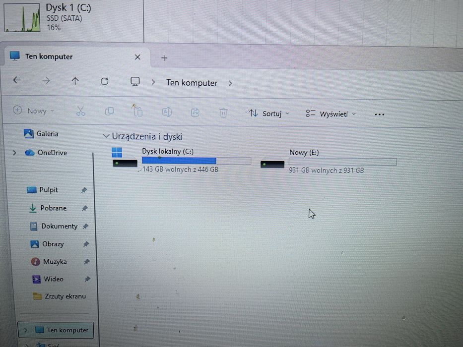 Komputer Gamingowy Ryzen 5 4500 / 16 GB RAM / GTX 1050 Ti / SSD + HDD