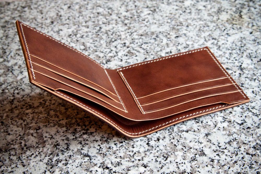 Klasyczny, piękny portfel wykonany ręcznie | handmade