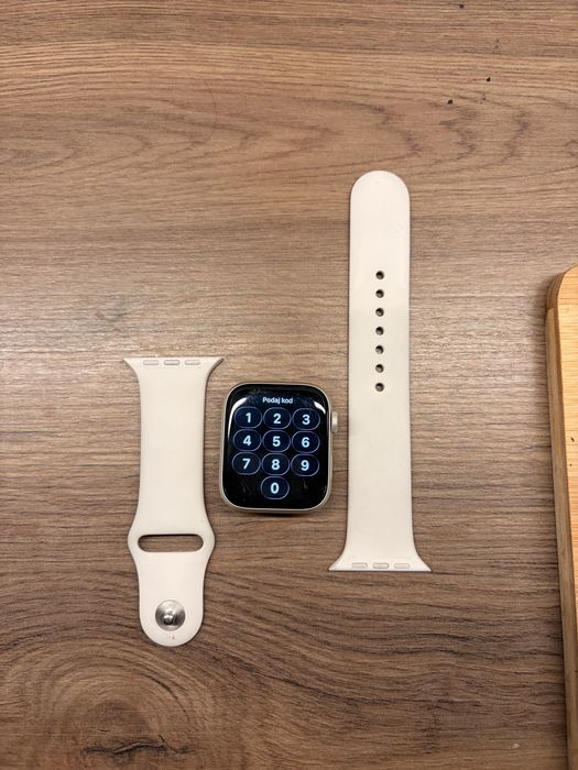 Apple watch SE 44 m bialy