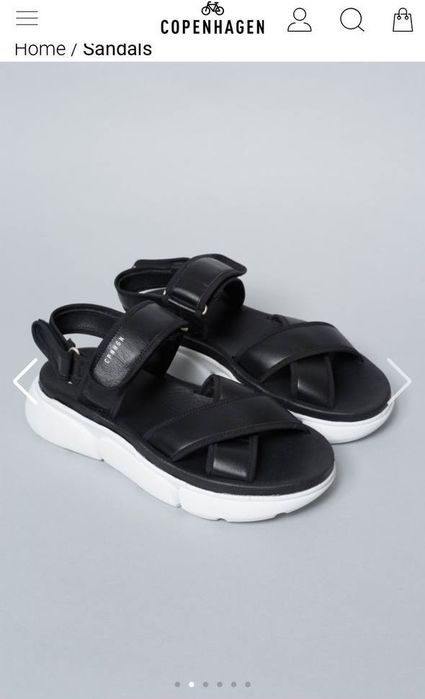 босоніжки преміум-класу Copenhagen Studios CPH708 Material Mix Black