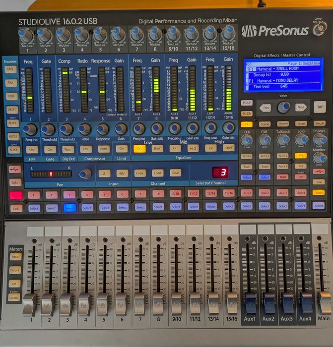 Presonus Studio Live 16.0.2 USB - Na caixa original - Mesa de mistura digital