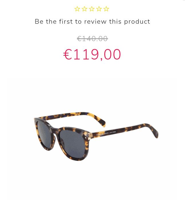 Óculos de sol Marc Jacobs