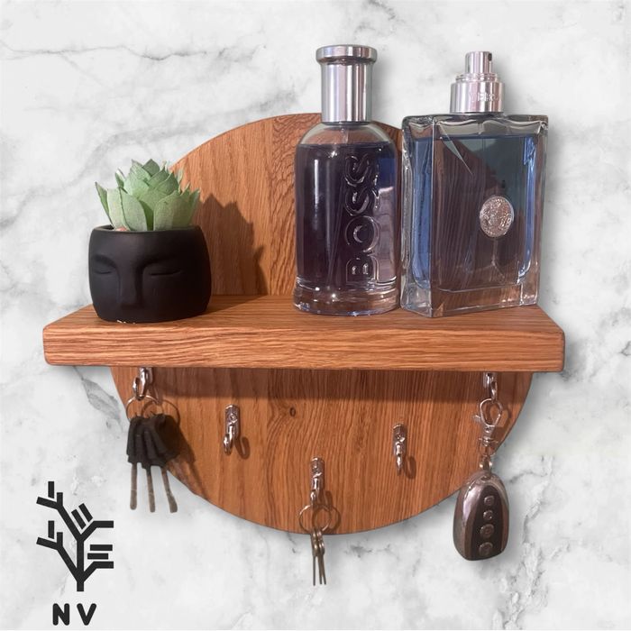 Ключниця деревяна кругла (Дуб)