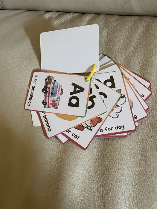 Karty alfabet angielski alphabet literki dla dzieci