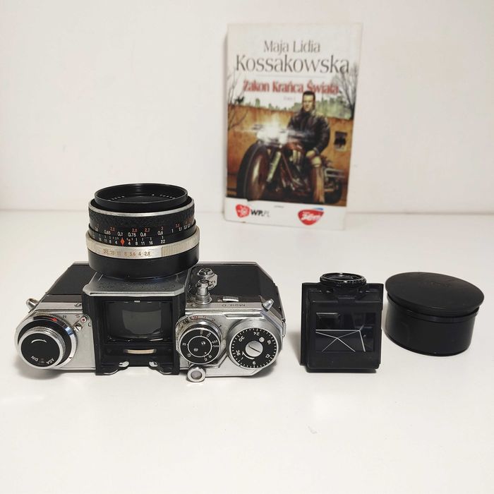 Analogowa Lustrzanka EDIXA mat Reflex mod D lens Zeiss Tessar 50mm 2,8
