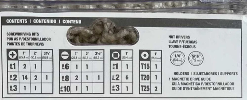 Набор бит Dewalt DW2166 45 шт.