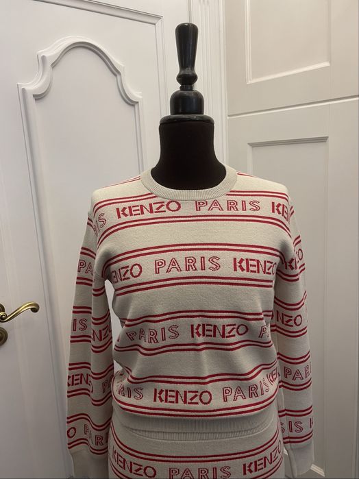 KENZO piękny sweter ze spódnicą, NOWY