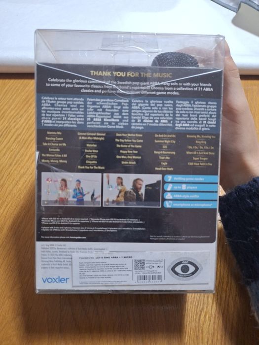 Jogo playstation: ABBA: Let's Sing + microfone