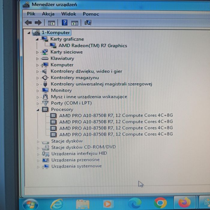 Sprawny komputer: AMD PRO A10-8750B 4x3,6GHz/RAM4/HDD320